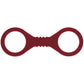 Sex & Mischief Enchanted Small Silicone Cuffs - Burgundy Small Restraints