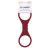 Sex & Mischief Enchanted Large Silicone Cuffs - Burgundy Large Restraints