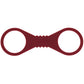 Sex & Mischief Enchanted Large Silicone Cuffs - Burgundy Large Restraints
