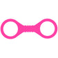 Sex & Mischief Small Hot Pink Silicone Cuffs - Hot Pink Small Restraints