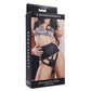 SPORTSHEETS High Waisted Corset Strap On - Black Adjustable Strap-On Harness (No Probe Included)