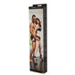 SPORTSHEETS Expandable Spreader Bar & Cuffs - Metal 74 cm Spreader Bar with Cuffs