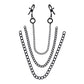 SPORTSHEETS Signature Midnight Muse exCHAINgeable Nipple Jewelry - Black Nipple Clamps with Chain