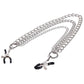SPORTSHEETS Signature exCHAINgeable Nipple Jewelry - Silver Nipple Clamps with Chain