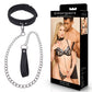 SPORTSHEETS Signature Midnight Muse Collar & Leash - Black Adjustable Restraint