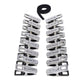 EDGE Body Zipper Clothes Pins - Chrome Chrome Pins - Set of 16
