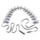 EDGE Body Zipper Clothes Pins - Chrome Chrome Pins - Set of 16