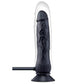 Size Up 7.5 Inch Inflatable Dildo with Balls - Black 20.3 cm Inflatable Dong