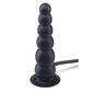 Size Up 7 Inch Ripple Inflatable Butt Plug - Black 20.3 cm Inflatable Butt Plug