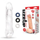 Size Up 1 Inch See-Thru Penis Extender with Ball Loop - Clear 2.5 cm (1'') Penis Extension Sleeve
