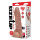 Size Up Vibrating 1 Inch Penis Extender + Ball Loop - Tan 2.5 cm (1'') Vibrating Penis Extension Sleeve
