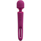 VIVE Kiku - Pink - Pink 25.2 cm USB Rechargeable Dual End Massage Wand with Flapping Tip
