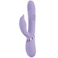 VIVE Pallina - Purple - Purple 25 cm USB Rechargeable Tapping Rabbit Vibrator