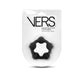 VERS Liquid Silicone Steel Motion C-Ring - Black Cock Ring with Steel Motion Balls