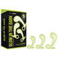 WhipSmart Glow In The Dark 3pc Prostate Training Kit - Glow In Dark Prostate Massagers - Set of 3 Sizes