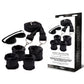WhipSmart Fuzzy Bedroom Bondage Kit - Black Under The Bed Restraint Set